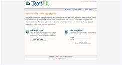 Desktop Screenshot of helpdesk.textpk.com